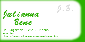 julianna bene business card